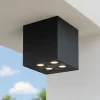 Faretti Da Esterno-Maytoni ares faretto da esterno cubico nero led 3000k ip54