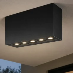 Plafoniere Da Esterno-Maytoni ares plafoniera da esterno rettangolare led 3000k ip54
