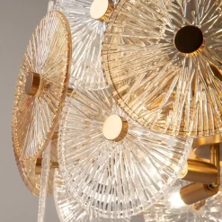 Lampadari Moderni-Maytoni aster lampadario moderno per salotto in vetro decorato
