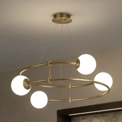 Lampadari Moderni-Maytoni balance lampadario per tavolo da cucina 4 luci