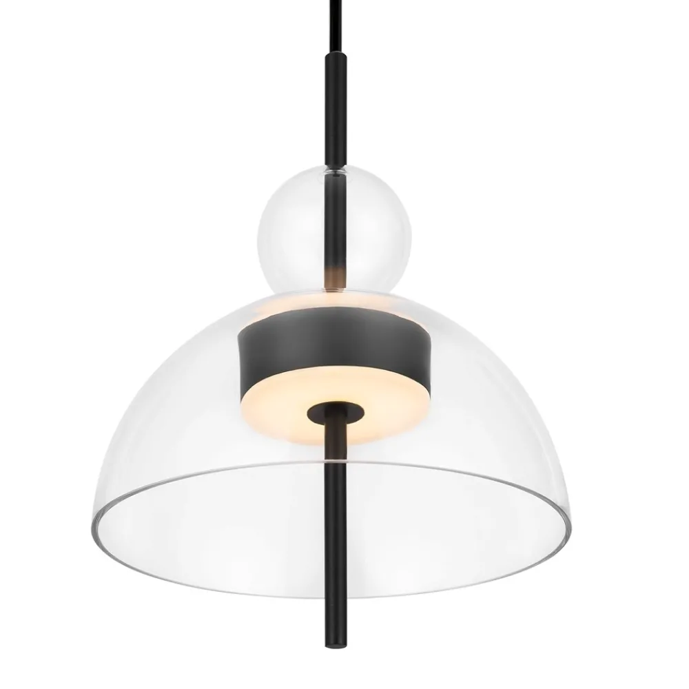 Lampade A Sospensione-Maytoni bangkok lampada a sospensione led 12w 3000k paralume in vetro