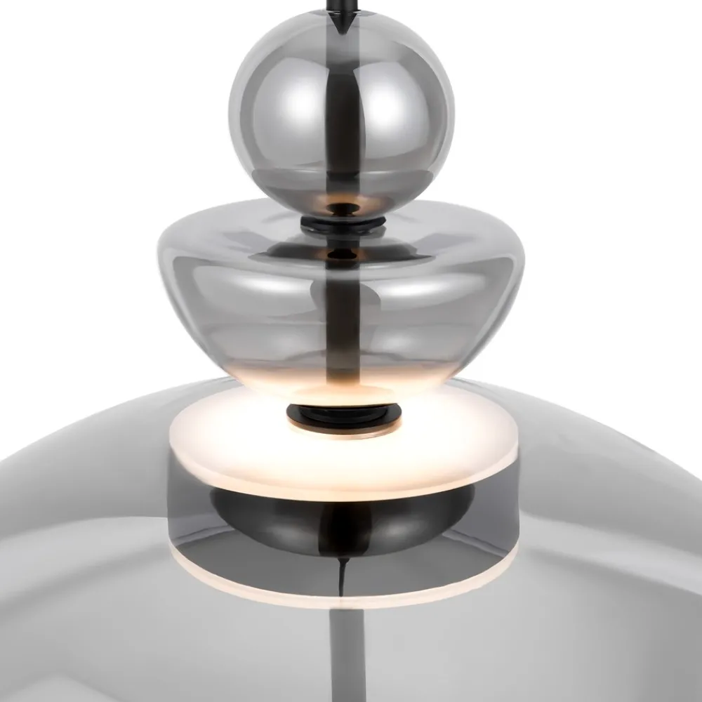 Lampadari Cucina-Maytoni bangkok lampadario da cucina led 12w 3000k campana in vetro