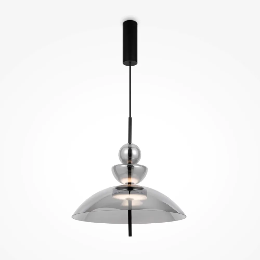 Lampadari Cucina-Maytoni bangkok lampadario da cucina led 12w 3000k campana in vetro