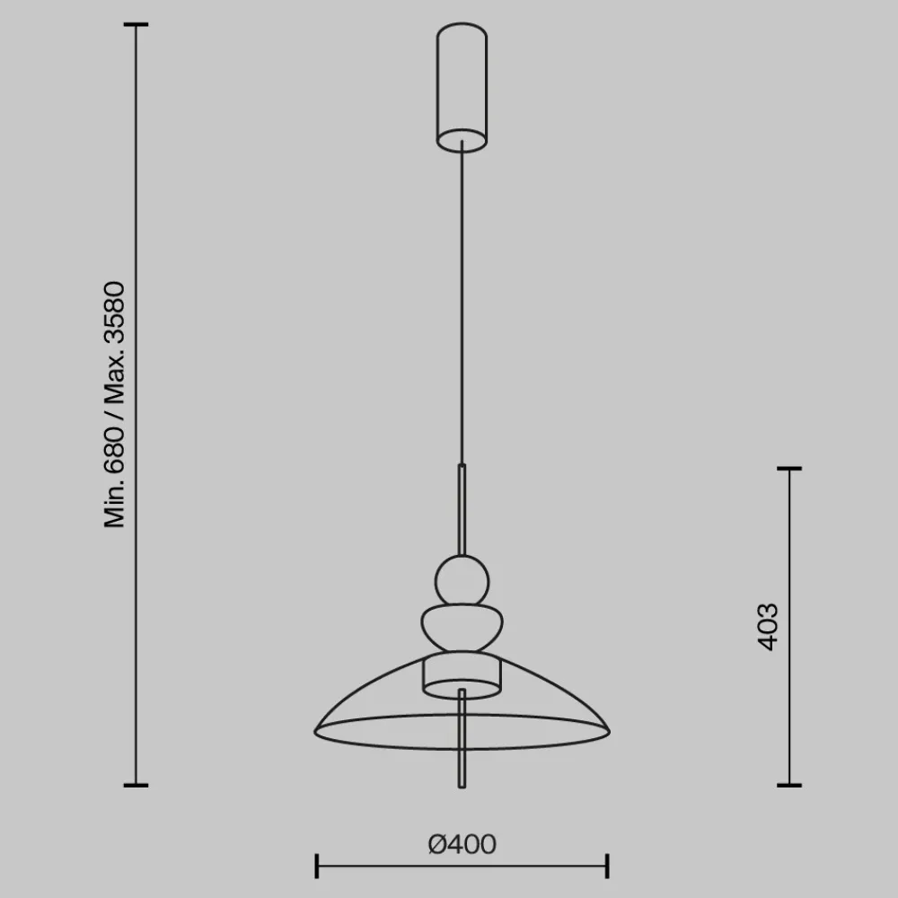 Lampadari Cucina-Maytoni bangkok lampadario da cucina led 12w 3000k campana in vetro