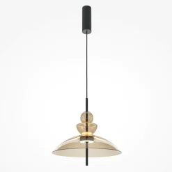 Lampadari Cucina-Maytoni bangkok lampadario per cucina led 12w 3000k mod185pl-l12cg3k3