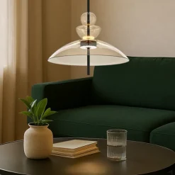 Lampadari Cucina-Maytoni bangkok lampadario per cucina led 12w 3000k mod185pl-l12cg3k3