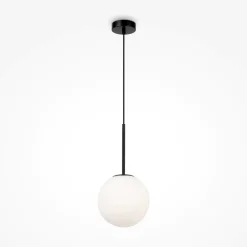 Lampade A Sospensione-Maytoni basic form lampada a sospensione nera moderna