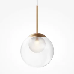 Lampade A Sospensione-Maytoni basic form lampada a sospensione colore oro sfera vetro