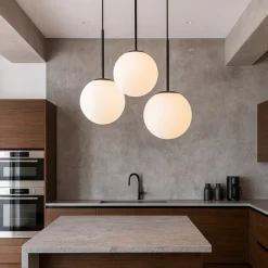 Lampadari Cucina-Maytoni basic form lampadario per cucina moderna 3 luci