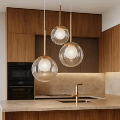 Lampadari Cucina-Maytoni basic form lampadario da cucina moderna 3 luci