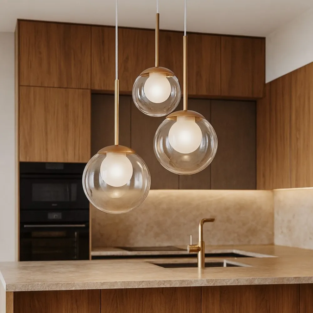 Lampadari Cucina-Maytoni basic form lampadario da cucina moderna 3 luci