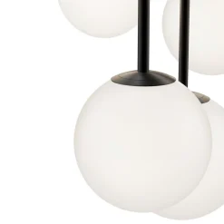 Lampadari Moderni-Maytoni basic form lampadario moderno nero 5 luci