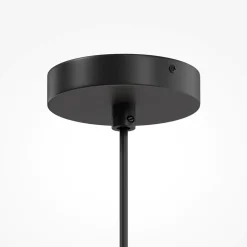 Lampadari Moderni-Maytoni bergamo lampadario moderno circolare in tessuto