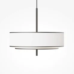 Lampadari Moderni-Maytoni bergamo lampadario moderno doppio paralume
