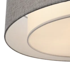 Plafoniere Moderne-Maytoni bergamo plafoniera moderna tonda colore grigio