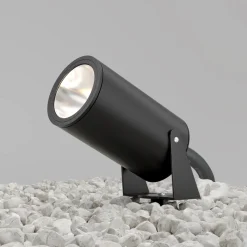 Faretti Da Esterno-Maytoni bern faretto con picchetto per esterno nero ip65 led 3000k