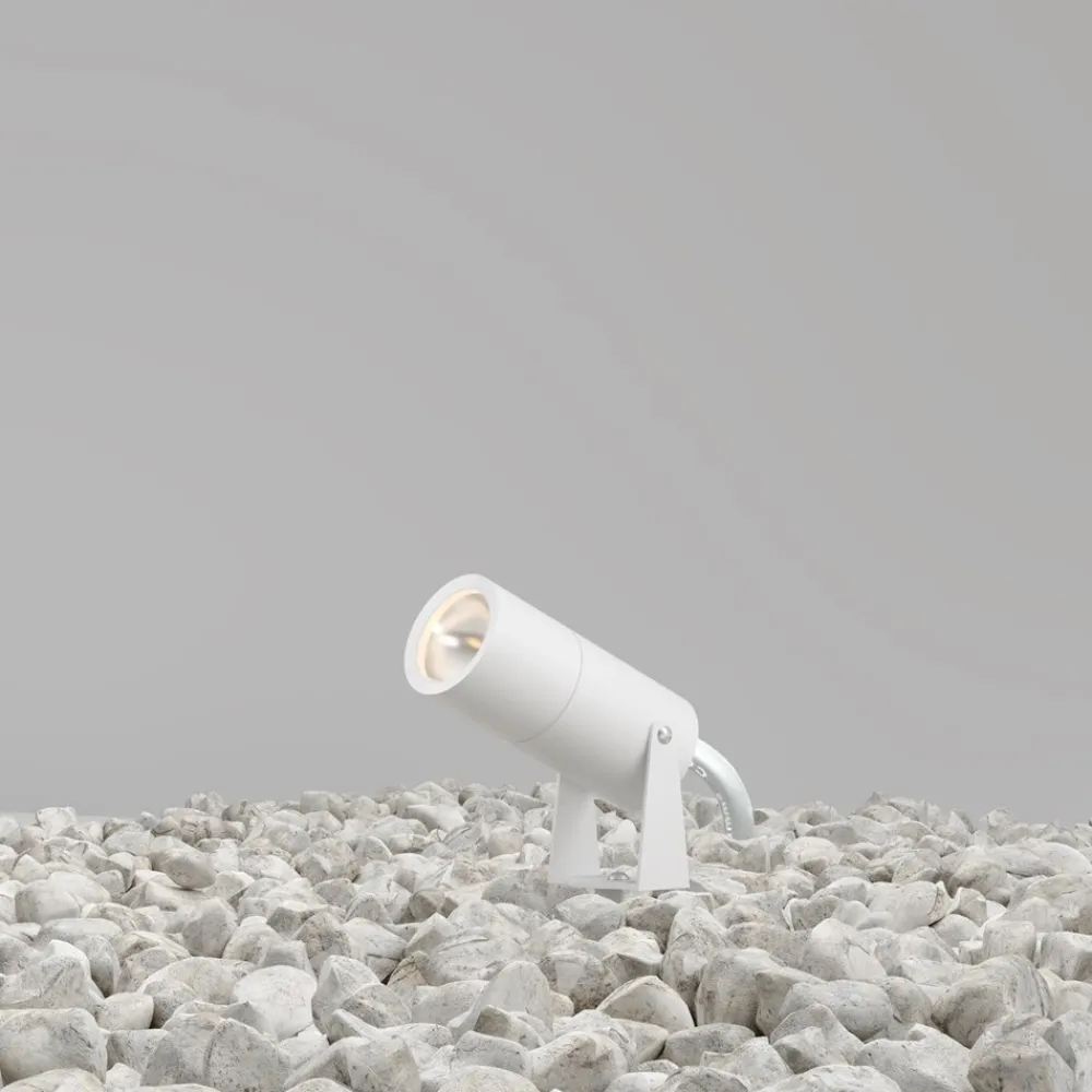 Faretti Da Esterno-Maytoni bern faretto da esterno con picchetto orientabile bianco led 3000k ip65