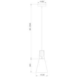 Lampade A Sospensione-Maytoni bicones lampada a sospensione forma conica