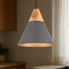 Lampade A Sospensione-Maytoni bicones lampada a sospensione dettagli in legno