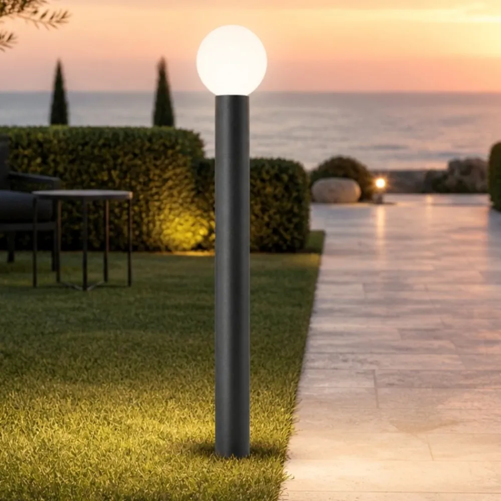 Lampioni Da Giardino-Maytoni bold lampione da giardino ip54 con sfera