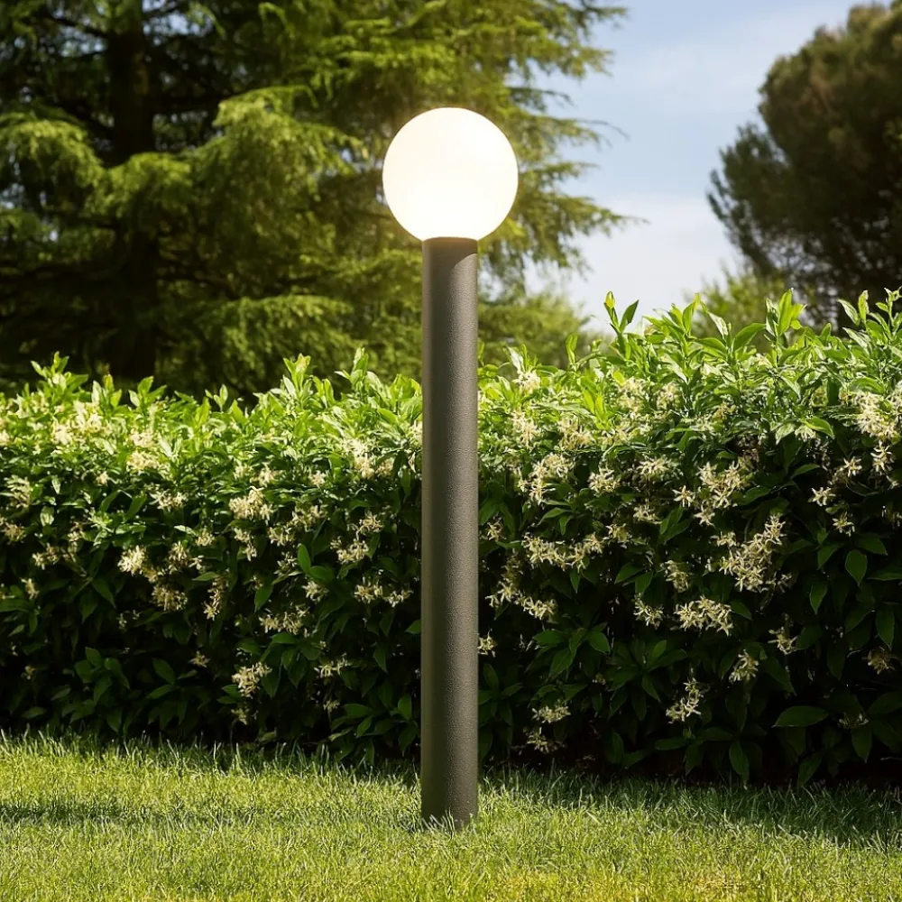 Lampioni Da Giardino-Maytoni bold lampione da giardino ip54 grigio moderno