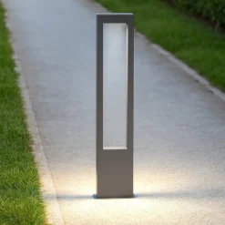 Lampioni Da Giardino-Maytoni bonn lampione da giardino led 3000k ip65 rettangolare