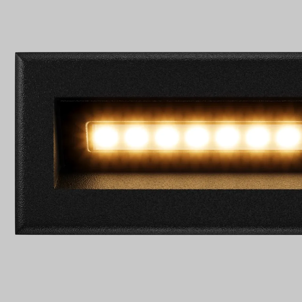 Segnapasso Led-Maytoni bosca segnapasso da esterno rettangolare led 3000k ip65