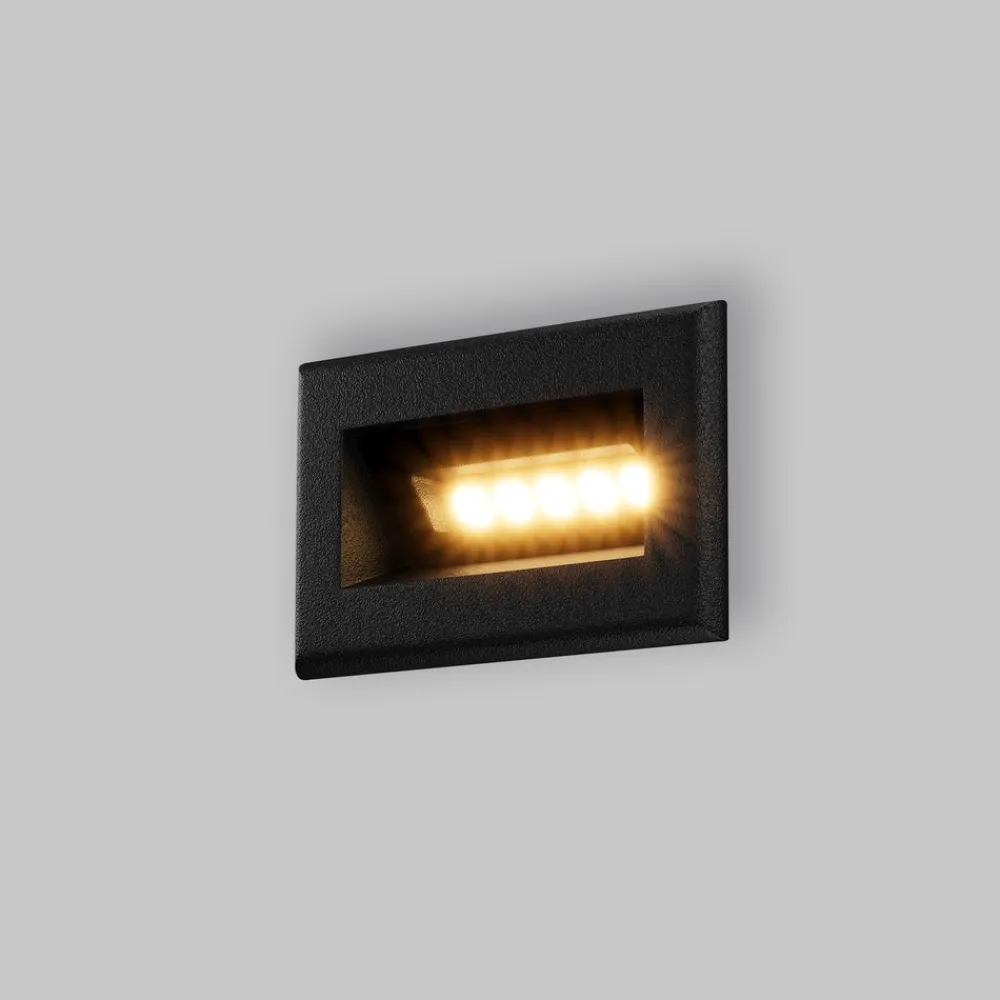 Segnapasso Led-Maytoni bosca segnapasso da esterno nero moderno led 3000k ip65