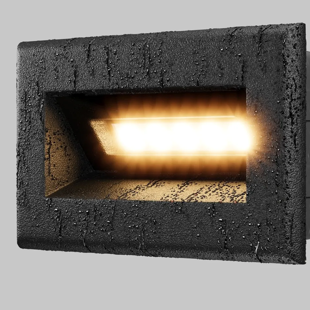 Segnapasso Led-Maytoni bosca segnapasso da esterno nero moderno led 3000k ip65