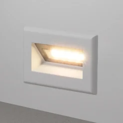 Segnapasso Led-Maytoni bosca segnapasso per esterno bianco da incasso led 3000k ip65