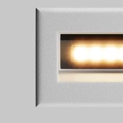 Segnapasso Led-Maytoni bosca segnapasso per esterno bianco da incasso led 3000k ip65