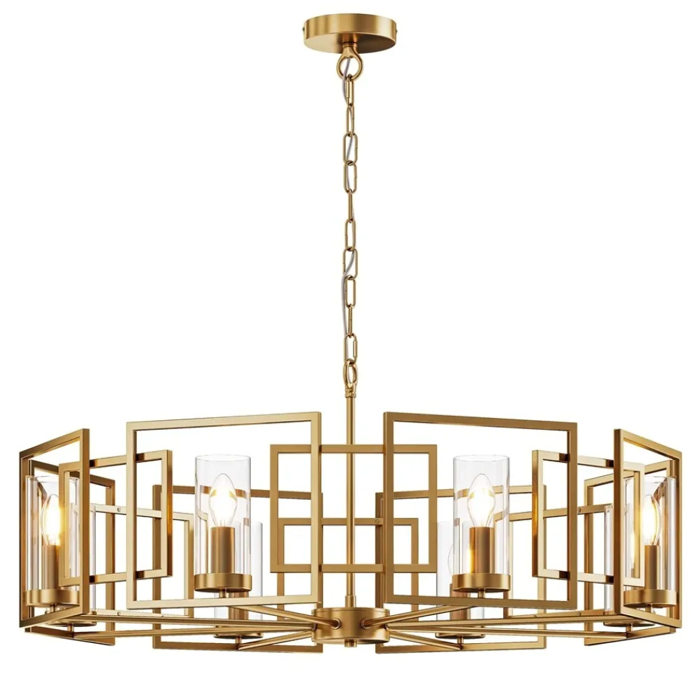 Lampadari Moderni-Maytoni bowi lampadario moderno 8 luci per soggiorno