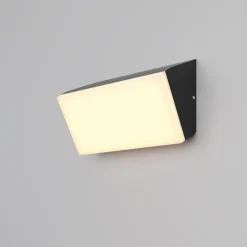 Applique Da Esterno-Maytoni brick applique da esterno led 3000k ip54 nero moderno