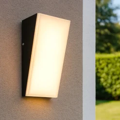 Applique Da Esterno-Maytoni brick applique da esterno led 3000k ip54 design minimal