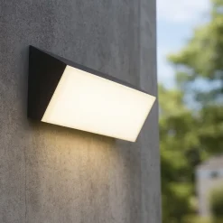 Applique Da Esterno-Maytoni brick applique da esterno led 3000k ip54 rettangolare