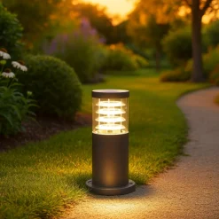 Lampioni Da Giardino-Maytoni bronx lampioncino da giardino ip54 colore grigio