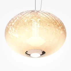 Lampade A Sospensione-Maytoni bruma lampada a sopensione led 12w 2700k ovale dimmerabile mod397pl-l12ch27k