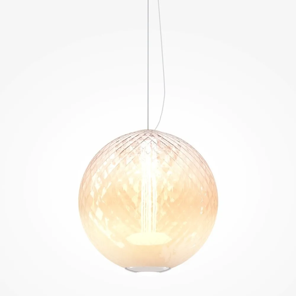 Lampade A Sospensione-Maytoni bruma lampada a sospensione led 15w 2700k vetro decorato mod397pl-l15ch27k