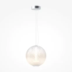 Lampade A Sospensione-Maytoni bruma lampada a sospensione led 15w 2700k vetro decorato mod397pl-l15ch27k