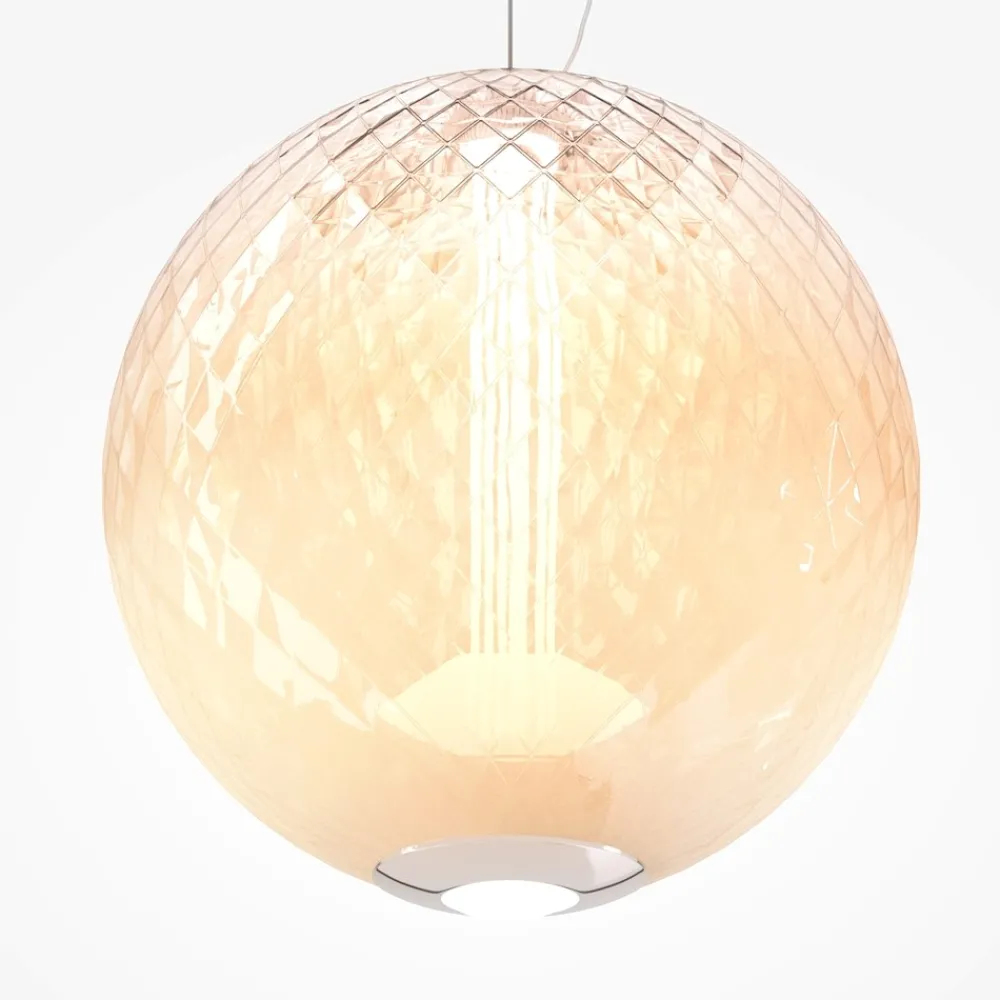 Lampade A Sospensione-Maytoni bruma lampada a sospensione led 15w 2700k vetro decorato mod397pl-l15ch27k