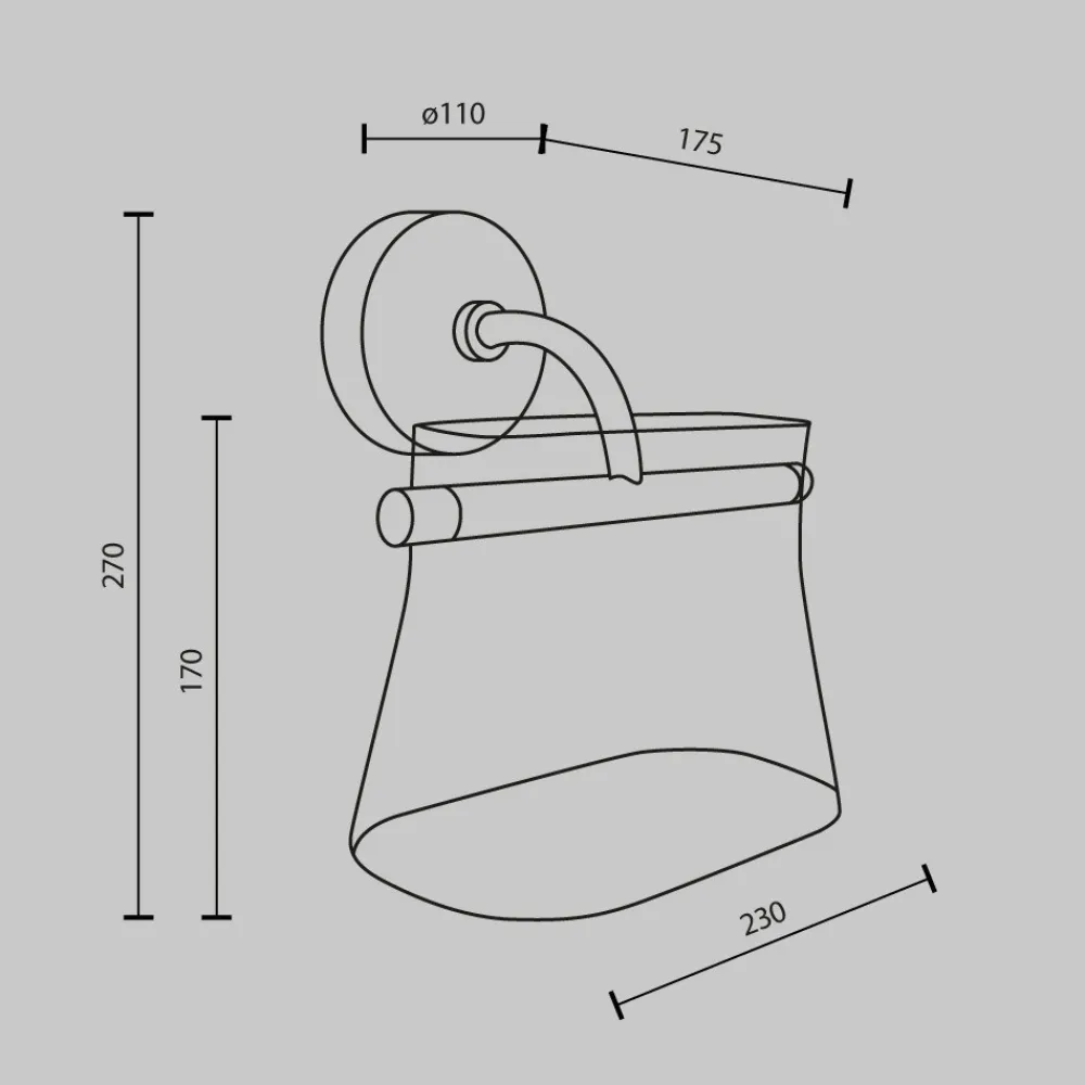 Applique Da Parete-Maytoni cabaret applique da parete led 8w 3000k rettangolare