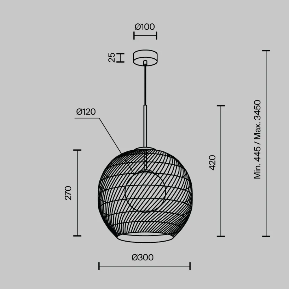 Lampadari Cucina-Maytoni cane lampadario da cucina orientale nero