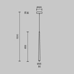 Lampade A Sospensione-Maytoni cascade lampada a sospensione per comodino led da 2600k a 3500k