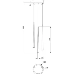 Lampadari Cucina-Maytoni cascade lampadario cucina pendente minimal led 2600k a 3500k