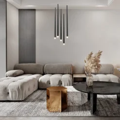 Lampadari Moderni-Maytoni cascade lampadario moderno led 31w 3000k 4000k con pendenti