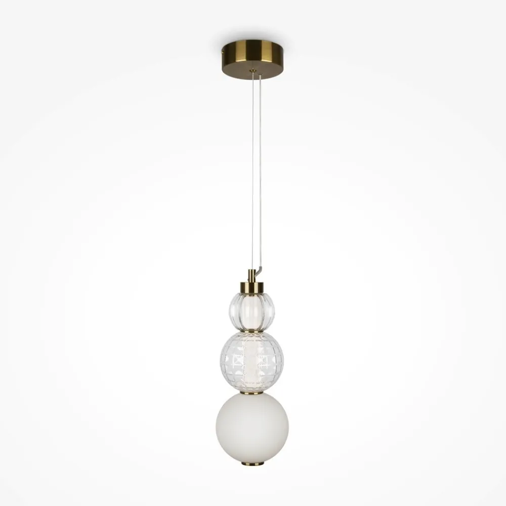 Lampade A Sospensione-Maytoni collar lampada a sospensione led 16w 3000k vetro decorato