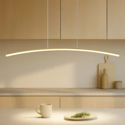 Lampadari Cucina-Maytoni curve lampadario minimal per cucina led 2600k a 3500k