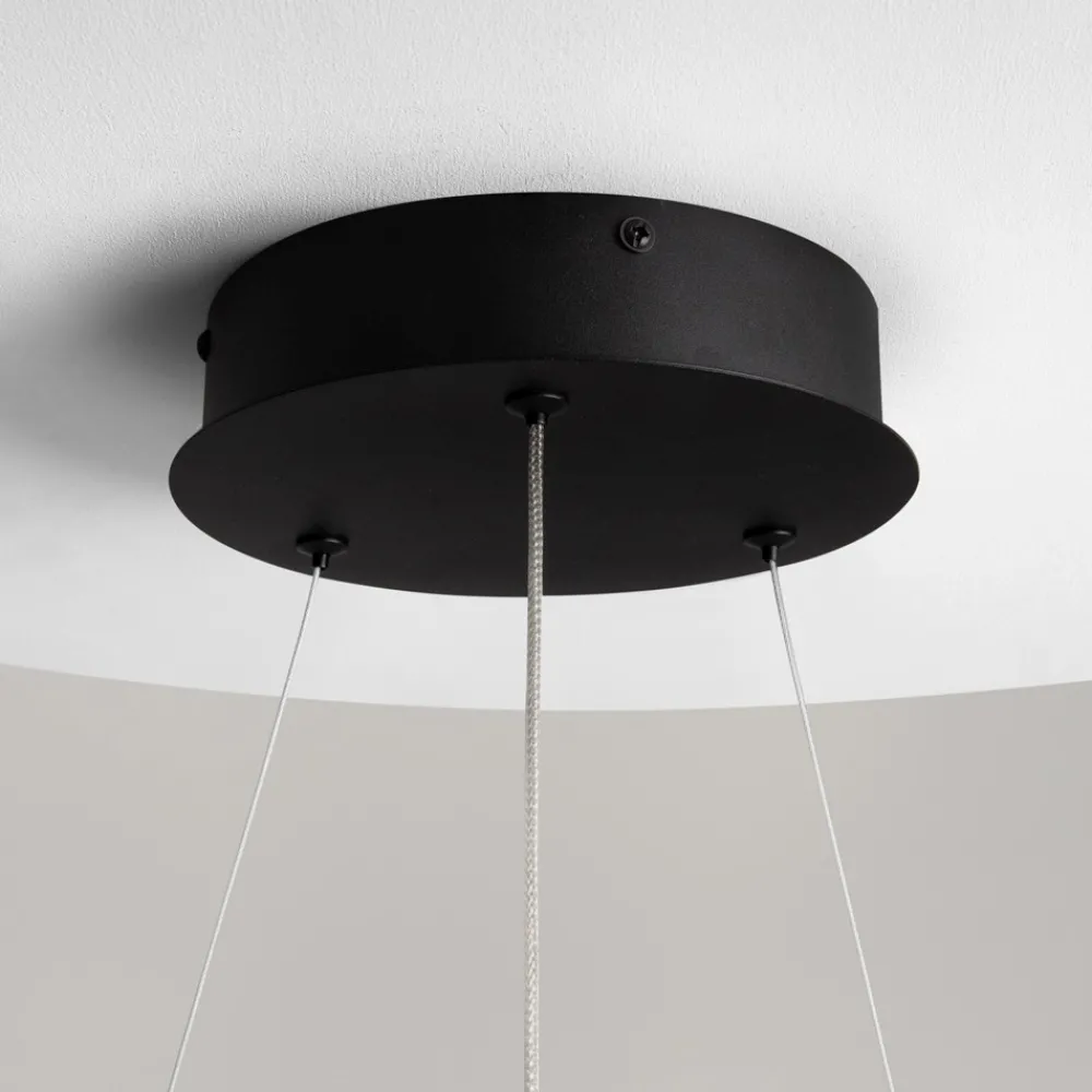Lampadari Moderni-Maytoni curve lampadario moderno led 31w da 3000k a 4000k nero
