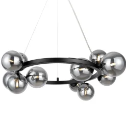 Lampadari Moderni-Maytoni dallas lampadario moderno sfere vetro fume'