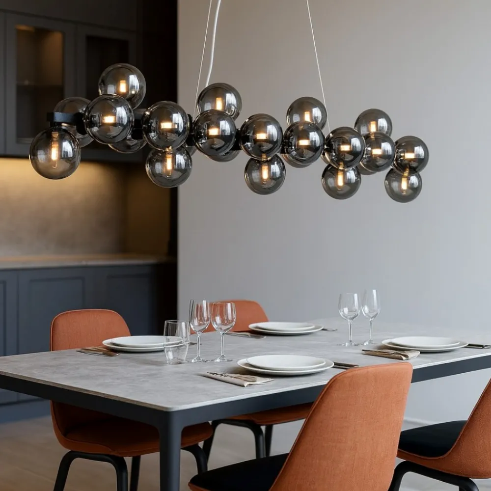 Lampadari Cucina-Maytoni dallas lampadario per cucina moderna sfere in vetro